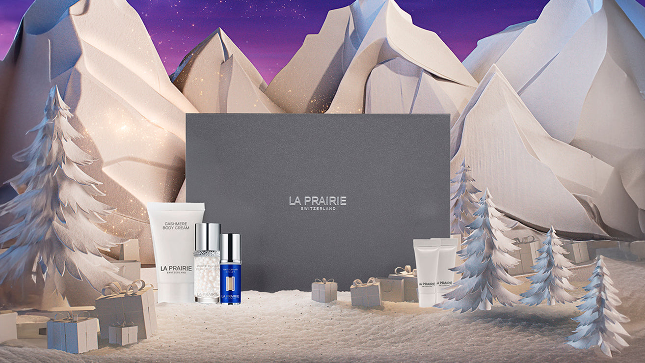 LIMITED-EDITION FESTIVE GIFTComplimentary gifts with qualifying purchases, including a travel-size Cashmere Body Cream, trial duo, and miniatures.